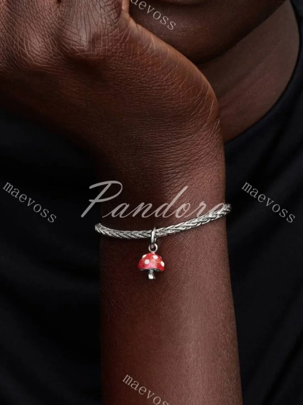 Glow-in-the-dark Mushroom Dangle Charm